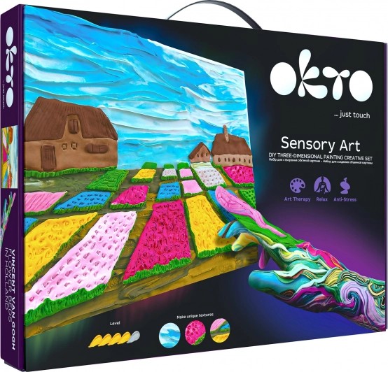 OKTO SENSOTY ART likovna set Klijflower gredice u Nizozemskoj 30 × 40 cm