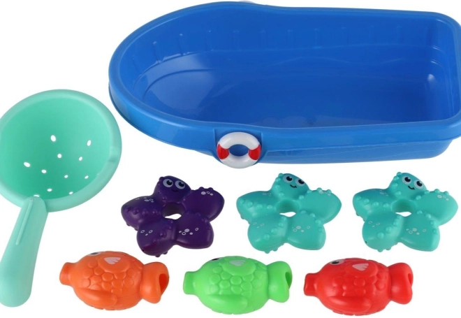 Set za kupanje s plastičnim brodićem i morskim životinjama