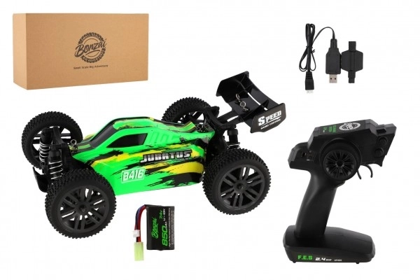Automobil RC Buggy Bonzai Jubatus terenski 30cm plast 2,4GHz na baterije + 2x dodatni paket u kutiji 40x14x21 – Zelené