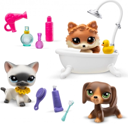 Littlest Pet Shop kupaonski set s 3 životinjice