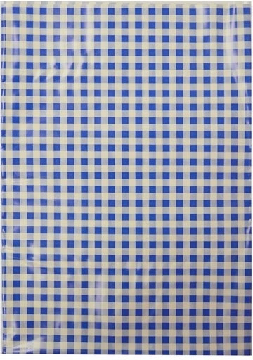 Stolnjak za likovni odgoj plavo-bijele kocke 65 × 50 cm