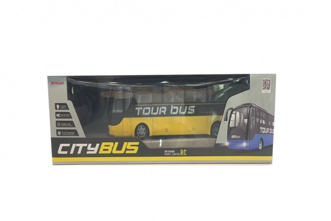 Plavi RC autobus na daljinsko upravljanje