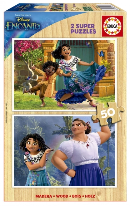 EDUCA Drvene puzzle Encanto 2x50 komada