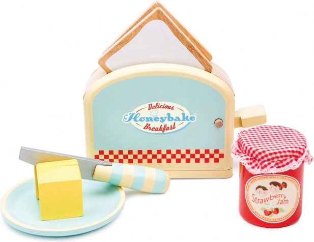 le toy van drveni toster s priborom honeybake