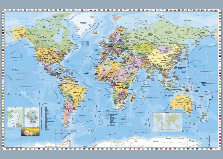 Puzzle Dino politička karta svijeta, 1000 dijelova