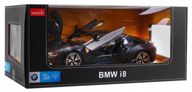 BMW i8 crni RASTAR 1:14 auto na daljinsko upravljanje + 2,4 GHz daljinsko upravljanje