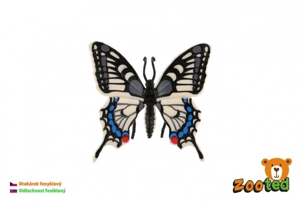 Tropski leptir Papilio/lastin rep od plastike 8cm u vrećici