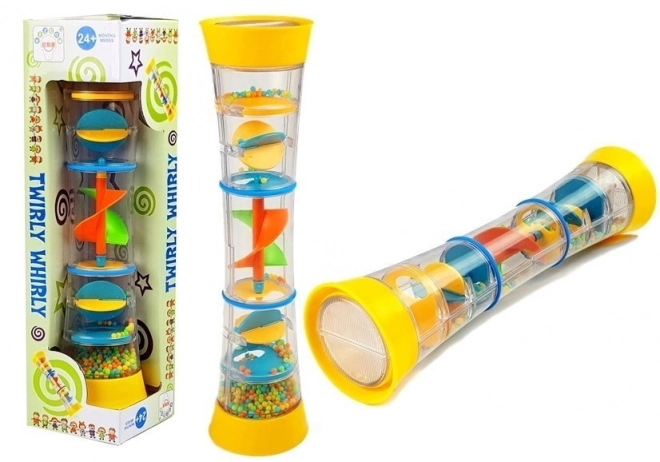 Šareno valjkasto zvečka Twirly Whirly