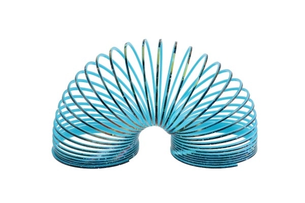 Spirala/proljeće svemir plast promjer 6,5 cm 2 boje u kutiji 7x7x7 cm