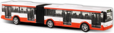 metalni zglobni autobus crveni 18 cm