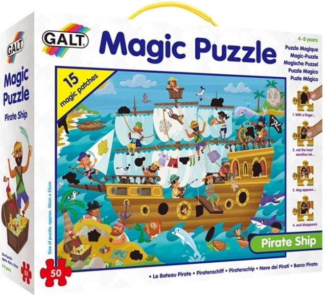 Magične puzzle Gusarski brod za djecu