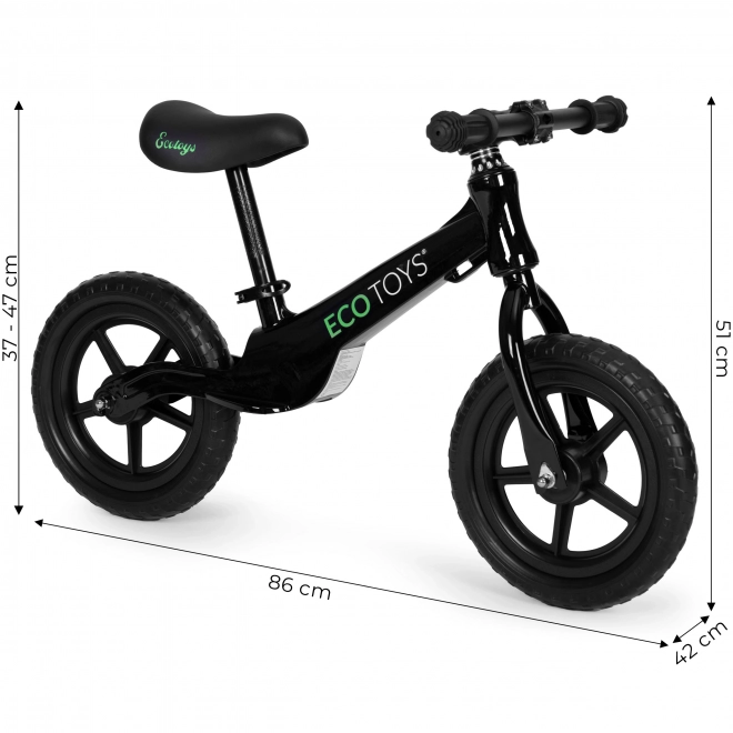 Dječja guralica ECOTOYS crna