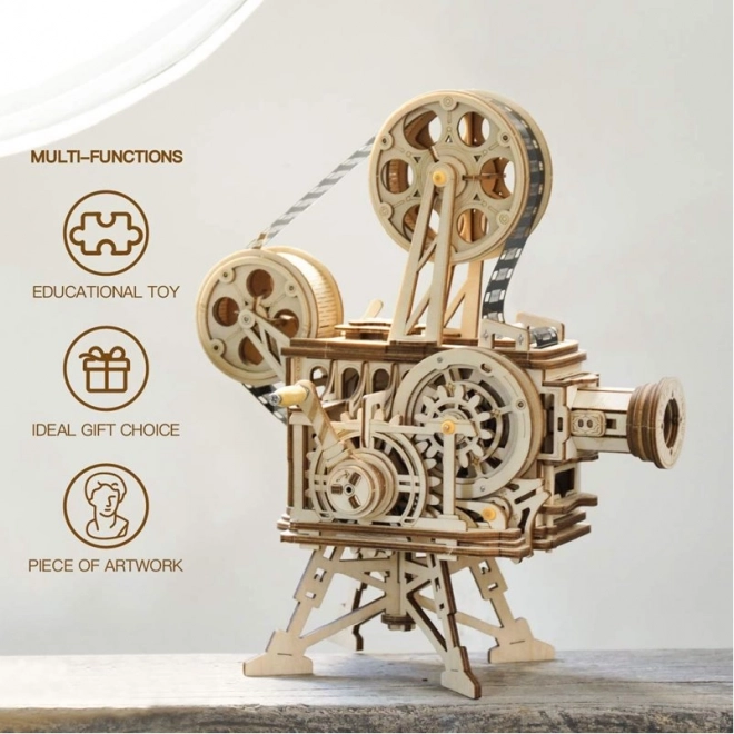 RoboTime 3D drvene mehaničke puzzle Filmski projektor