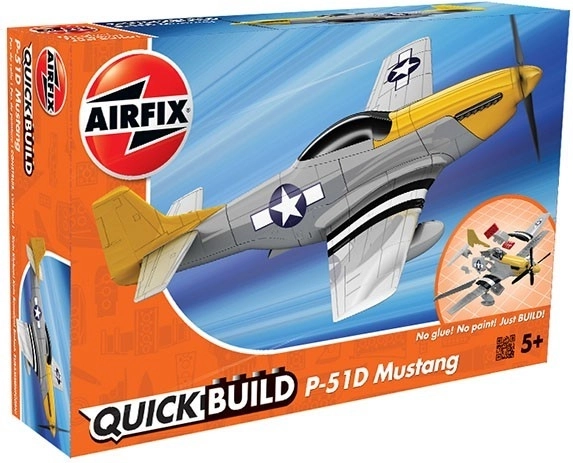 Konstrukcijski set AIRFIX QUICK BUILD Mustang P‑51D