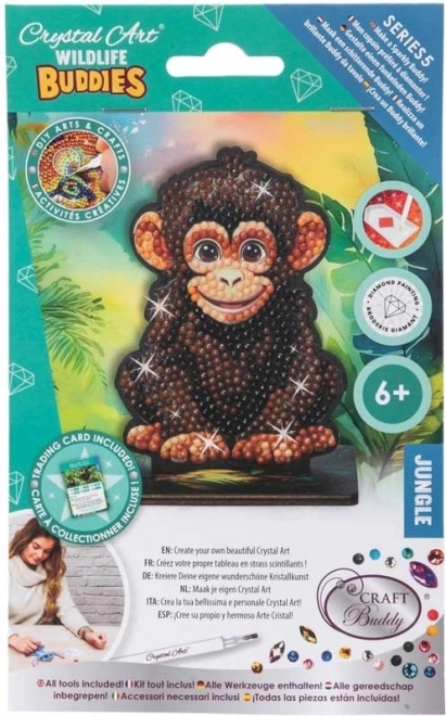 Dijamantno slikanje Jungle: Šimpanza