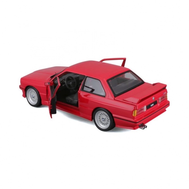 Metalni autić BMW 3 Series M3 1988 crvena