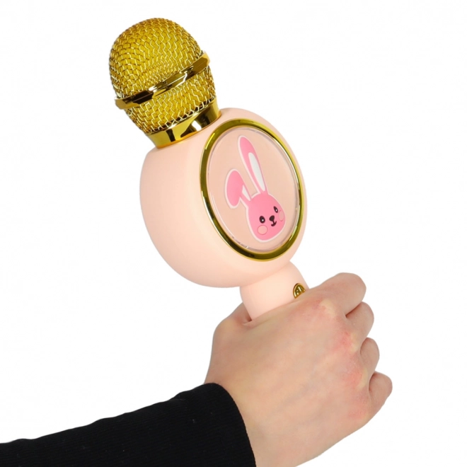 Bežični mikrofon za karaoke bunny pink