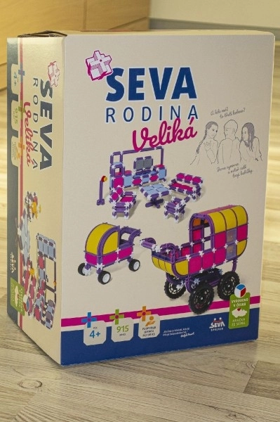 Konstruktor SEVA OBITELJ Veliki plast 915 dijelova u kutiji 27x38x18cm