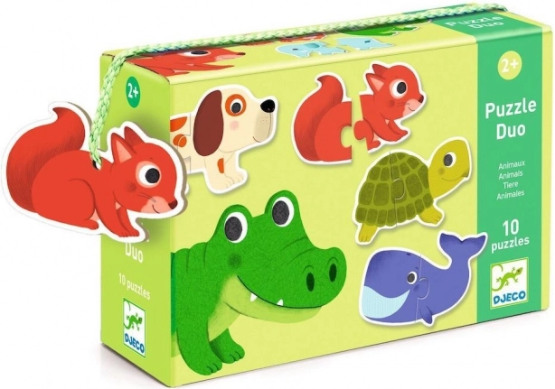 Djeco puzzle životinje 10x2 dijelova