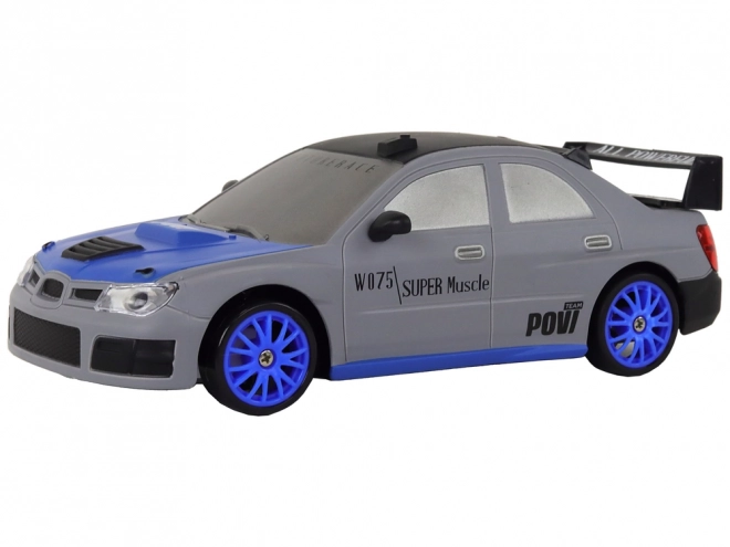 Daljinski upravljani sportski auto R/C 1:24 zamjenjivi kotači – sivo