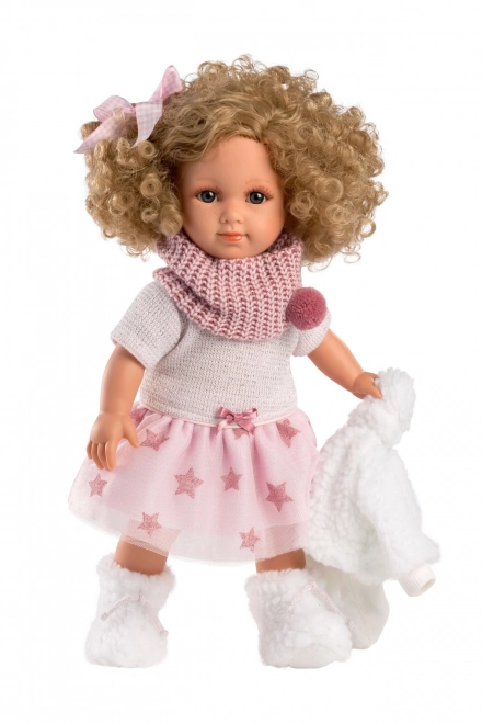 Llorens 53542 ELENA - realistična lutka s mekanim tkaninskim tijelom - 35 cm