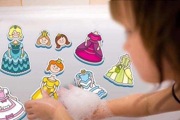 Vodene naljepnice - Moje prve priče Princeze pjenasta set s mrežicom