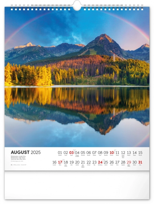 NOTIQUE Zidni kalendar Čarobna Slovačka 2025, 30 x 34 cm