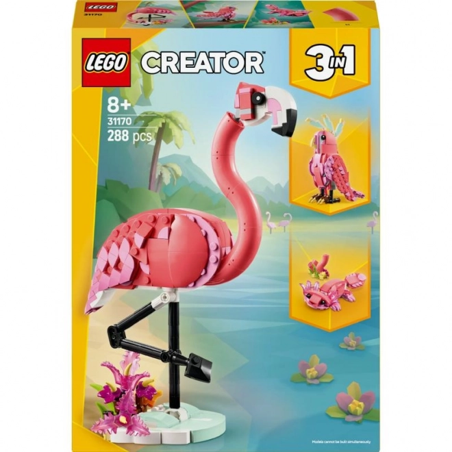 LEGO Creator 3 u 1 31170 Divlje životinje: Ružičasti plamenac