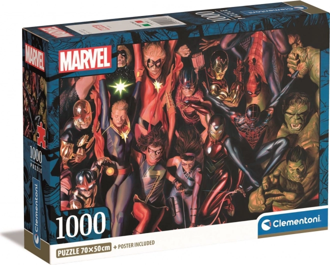 Puzzle 1000 komada Marvel - kompaktni