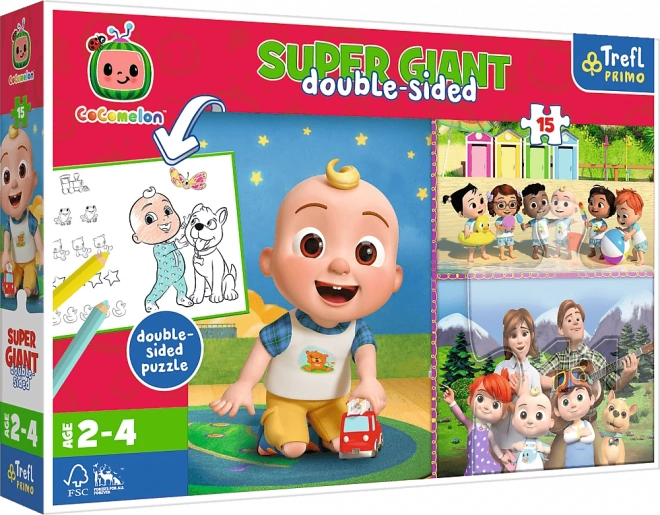 Puzzle Obr Veliki 15 Kom - Cocomelon Veseli dan s prijateljima