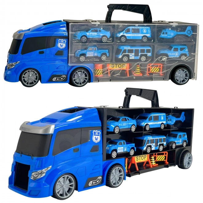 Kamion s transporterom 3u1 Plava Policija