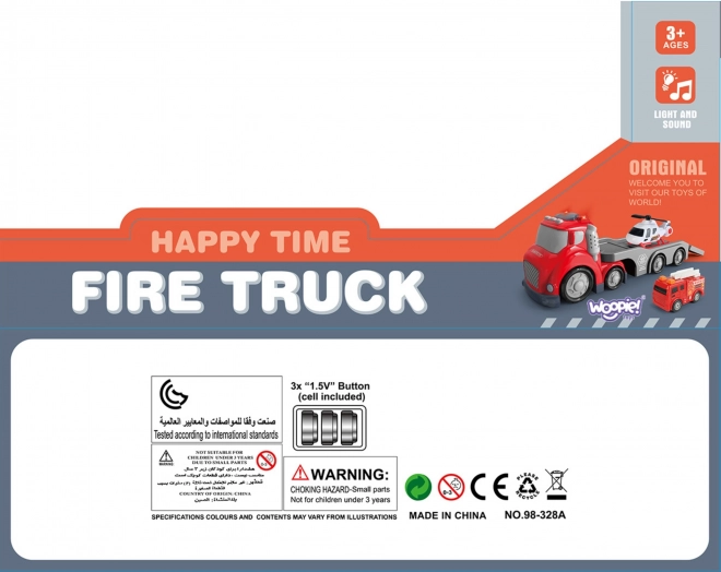 Crveni Vatrogasni Kamion CITY TRUCK sa Zvukovnim i Svjetlosnim Efektima