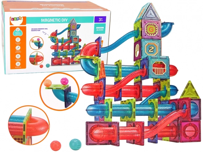 Magnetski građevni blokovi za djecu LEAW Toys 145 dijelova