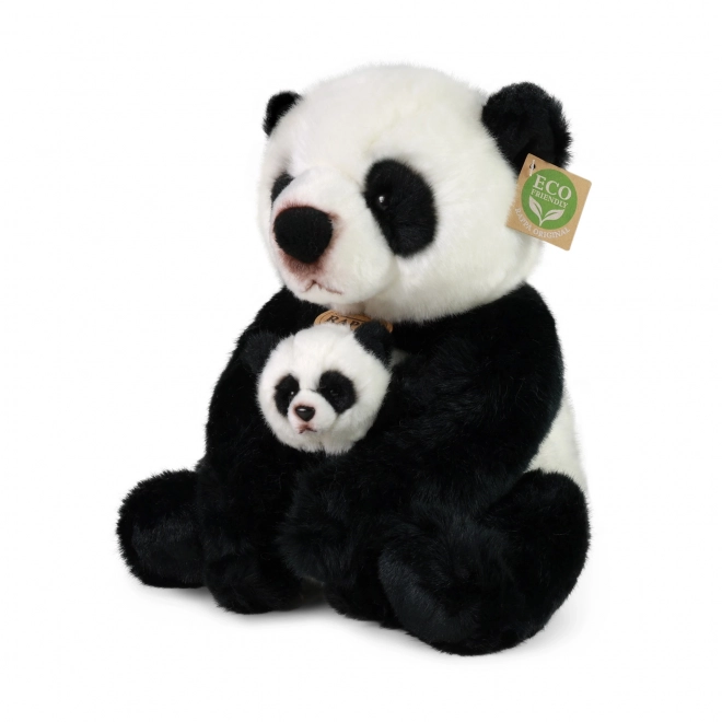 Rappa plišana panda s mladunčetom 27 cm EKO-PRIJATELJSKI