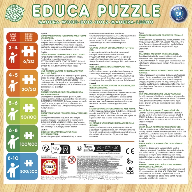 Drvene puzzle Kralj lavova i Bambi od Educa