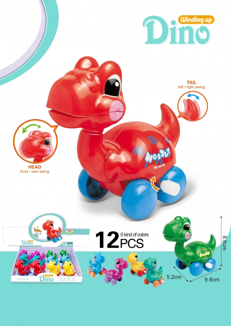 Dino plastična igračka na navijanje 10 cm