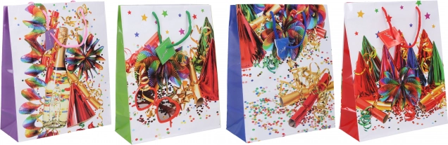 Poklon-vrećica L 32 × 44 × 11 cm – cjelogodišnji miks motiva