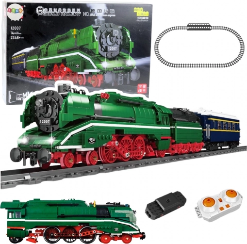 Konstruktorski set parna lokomotiva RC sa senzorom i tračnicama, 2348 dijelova