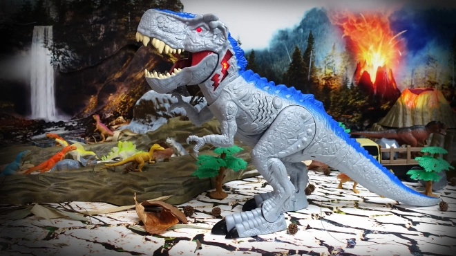 Hodajući dino s svjetlosnim i zvučnim efektima 55cm