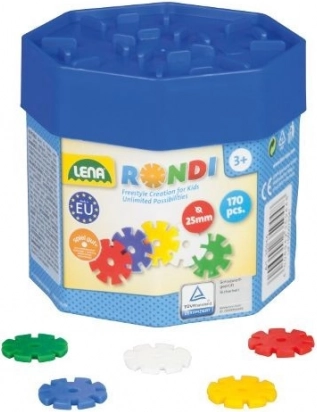 Kreativne plastične perle Rondi 25 mm, 170 kom u kutiji