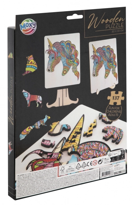 Drvene puzzle jednorog