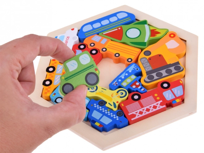 Drvene puzzle Vozila