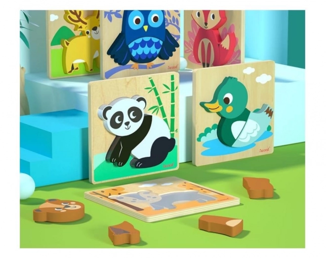 Drvene životinjske puzzle Medvjed