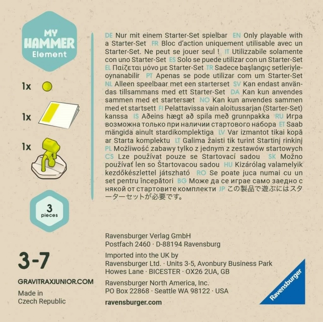 RAVENSBURGER GraviTrax Junior Čekić