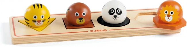 DJECO Drvena slagalica Ball'n'Co 4 dijela