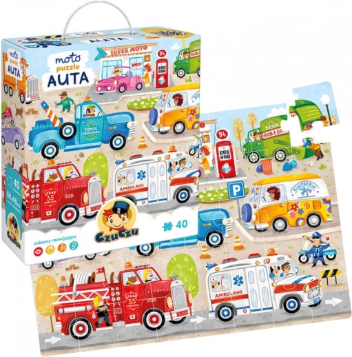 CzuCzu moto puzzle Automobili – velika slagalica za djecu