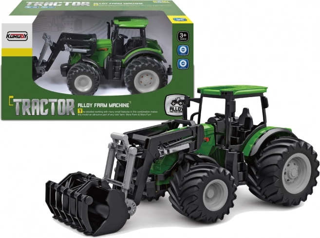 Zeleni traktor 1:24 s krokodilskom žlicom
