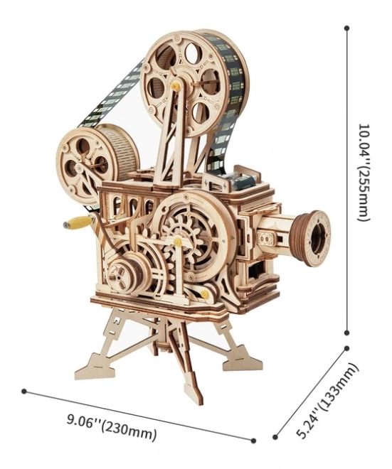 RoboTime 3D drvene mehaničke puzzle Filmski projektor
