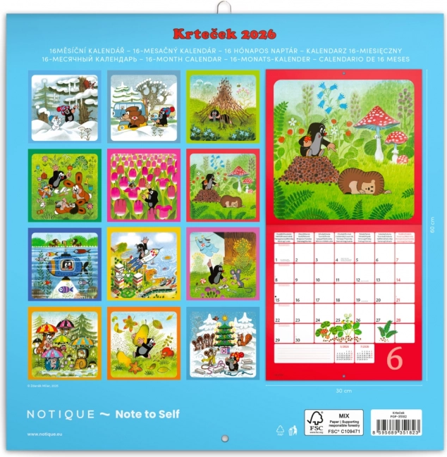 Bilješke kalendar Krtica 2026