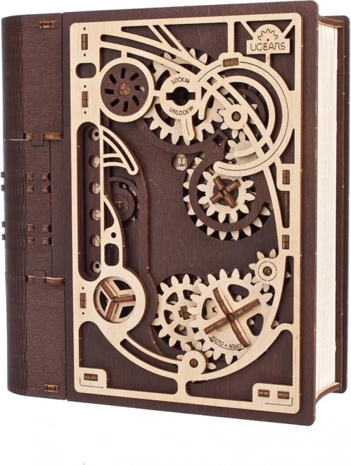 Drvena mehanička Knjiga tajni UGEARS 3D slagalica